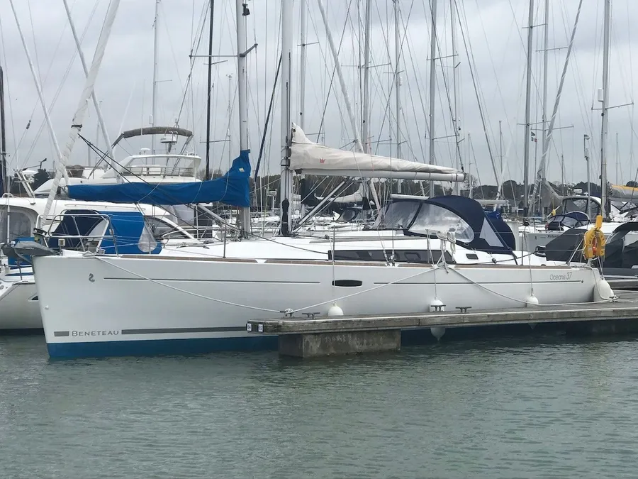 Yacht Moored in Port Hamble Marina